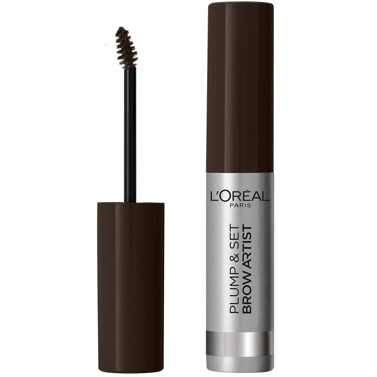 L’Oréal Paris Make-Up Designer Brow Artist Plumper 108 Dark Brunette antakių tušas Ruda 7 ml