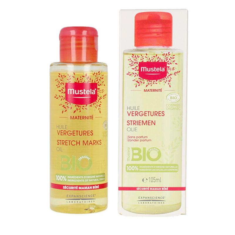 Mustela strijų kūno aliejus, 105 ml