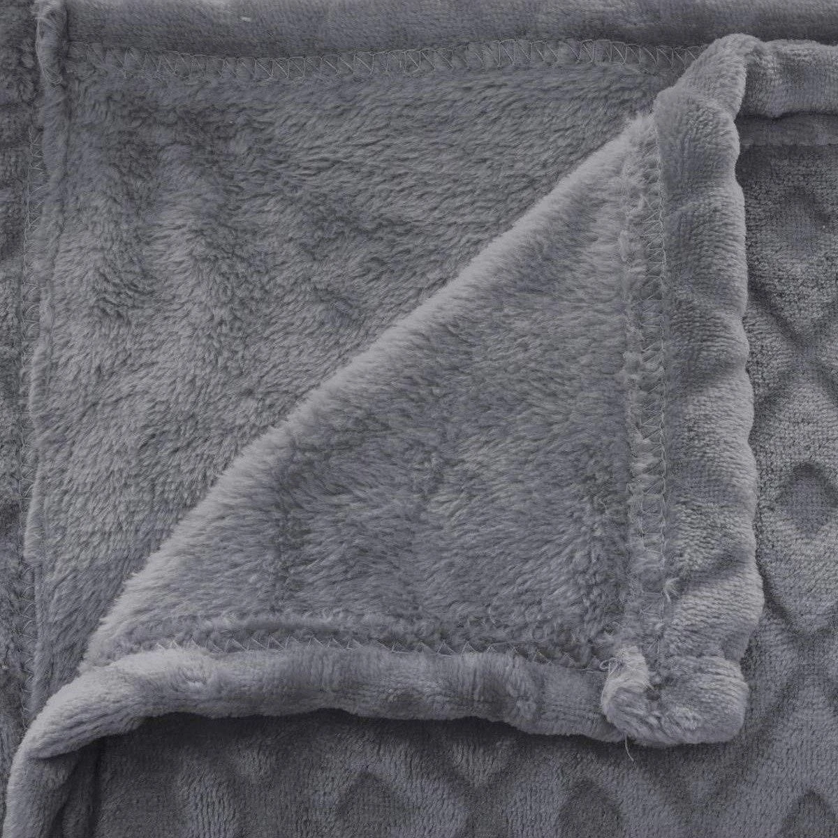 Antklodė Atmosphera Plaid Winter Rhombus Pilka (230 x 180 cm)