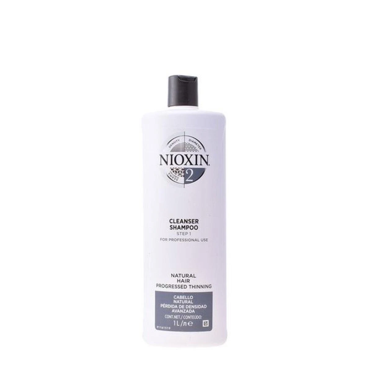 "Nioxin System 2" šampūnas, suteikiantis apimties labai silpniems ploniems plaukams 1000ml