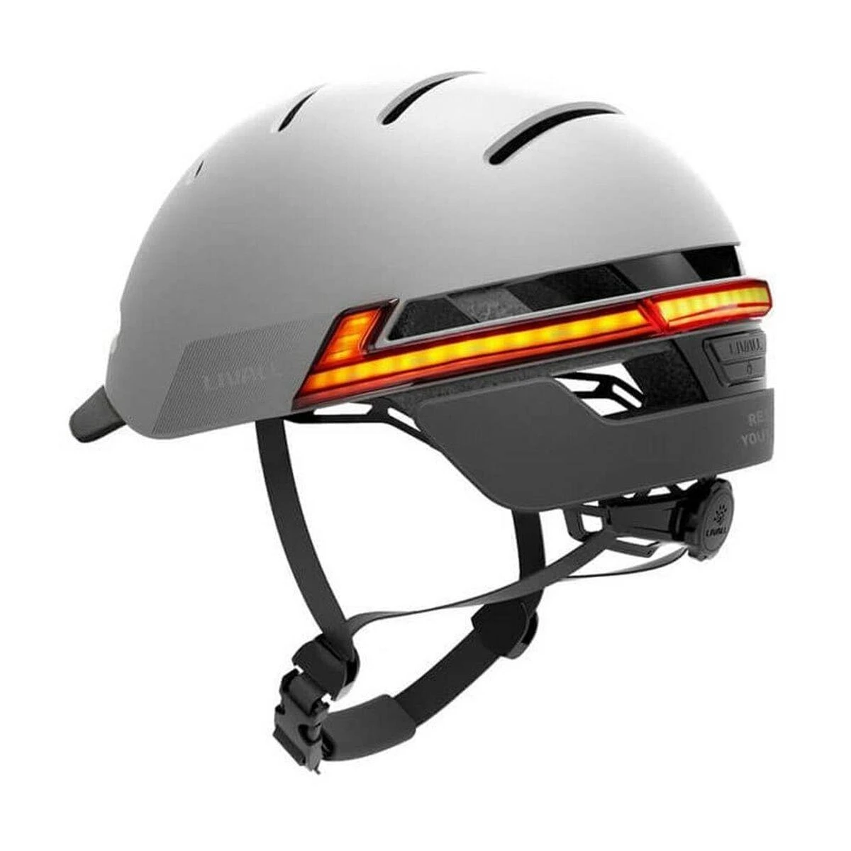 Livall Kask miejski Bluetooth 57-61cm LED/SOS/Intercom pilka