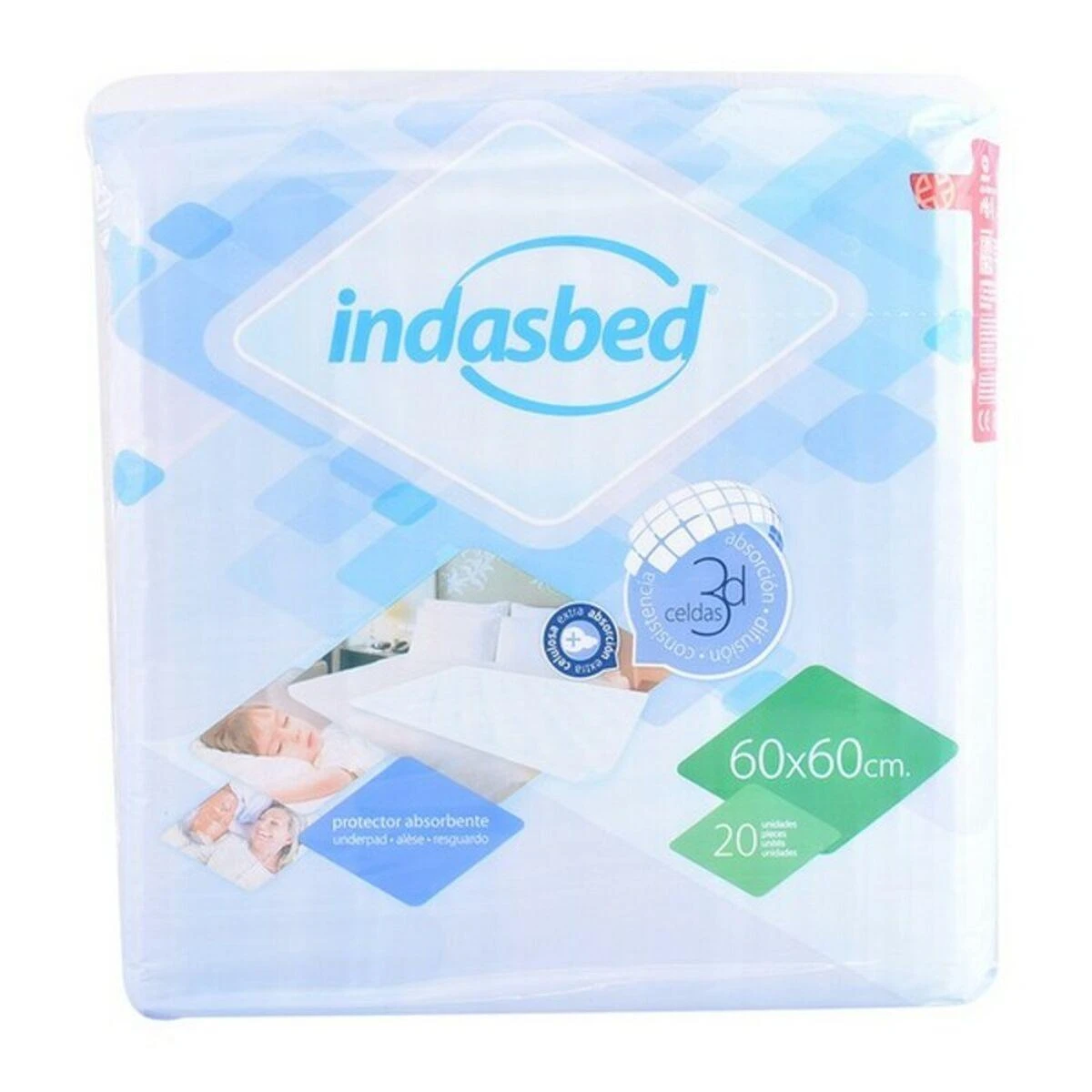 Indasec Indasbed absorbcinė apsauga 20 vienetų