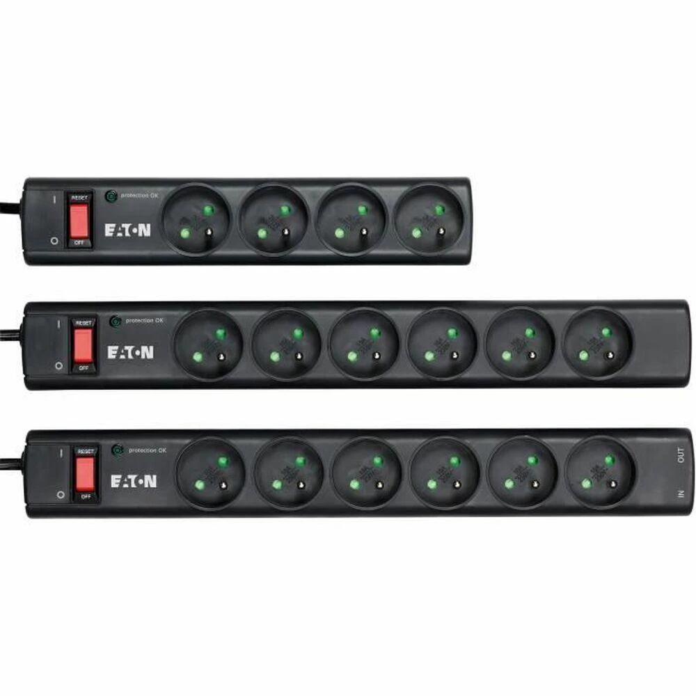 Eaton PS6F viršįtampių ribotuvas 6 AC išvestis(ys / čių) 220 - 250 V Juoda, Balta 1 m