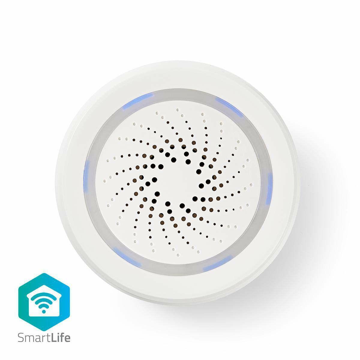 Nedis WLAN Smart Siren (WIFISI10CWT) - aliarmas arba akustinis įspėjimo signalas, 85 dB