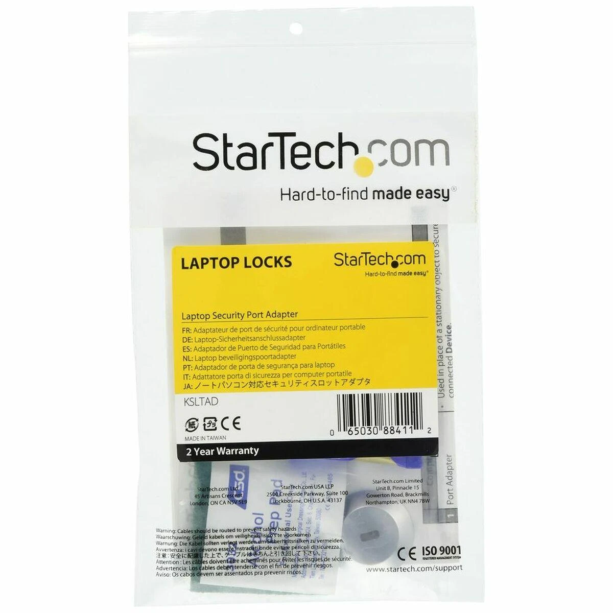 StarTech kompiuterio saugos lizdo adapteris uždaroje pakuotėje