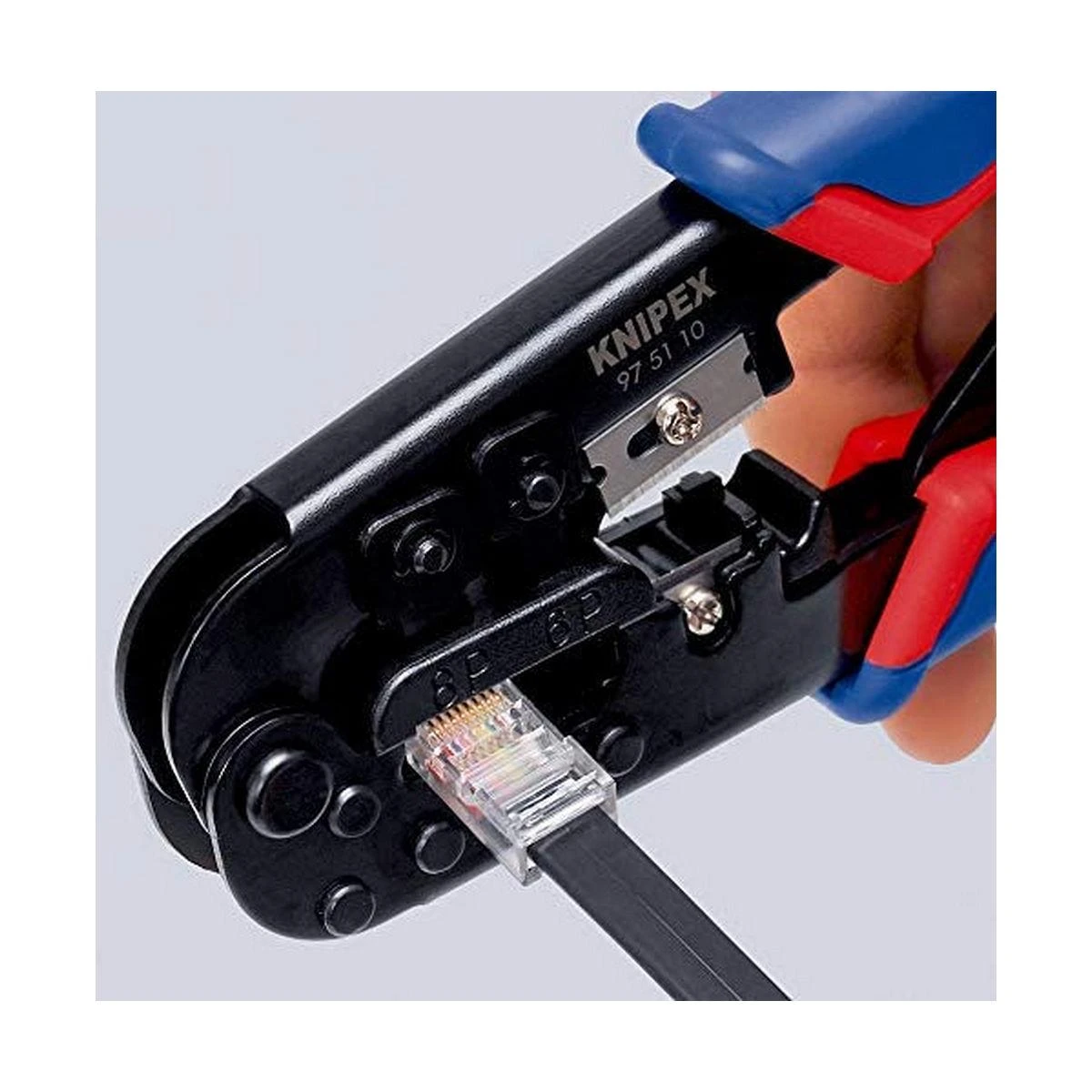 Profesionalios RJ45 jungčių užspaudimo replės 97 51 10 KNIPEX