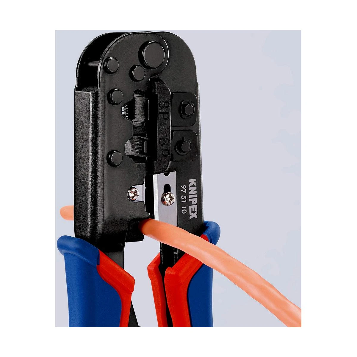 Profesionalios RJ45 jungčių užspaudimo replės 97 51 10 KNIPEX