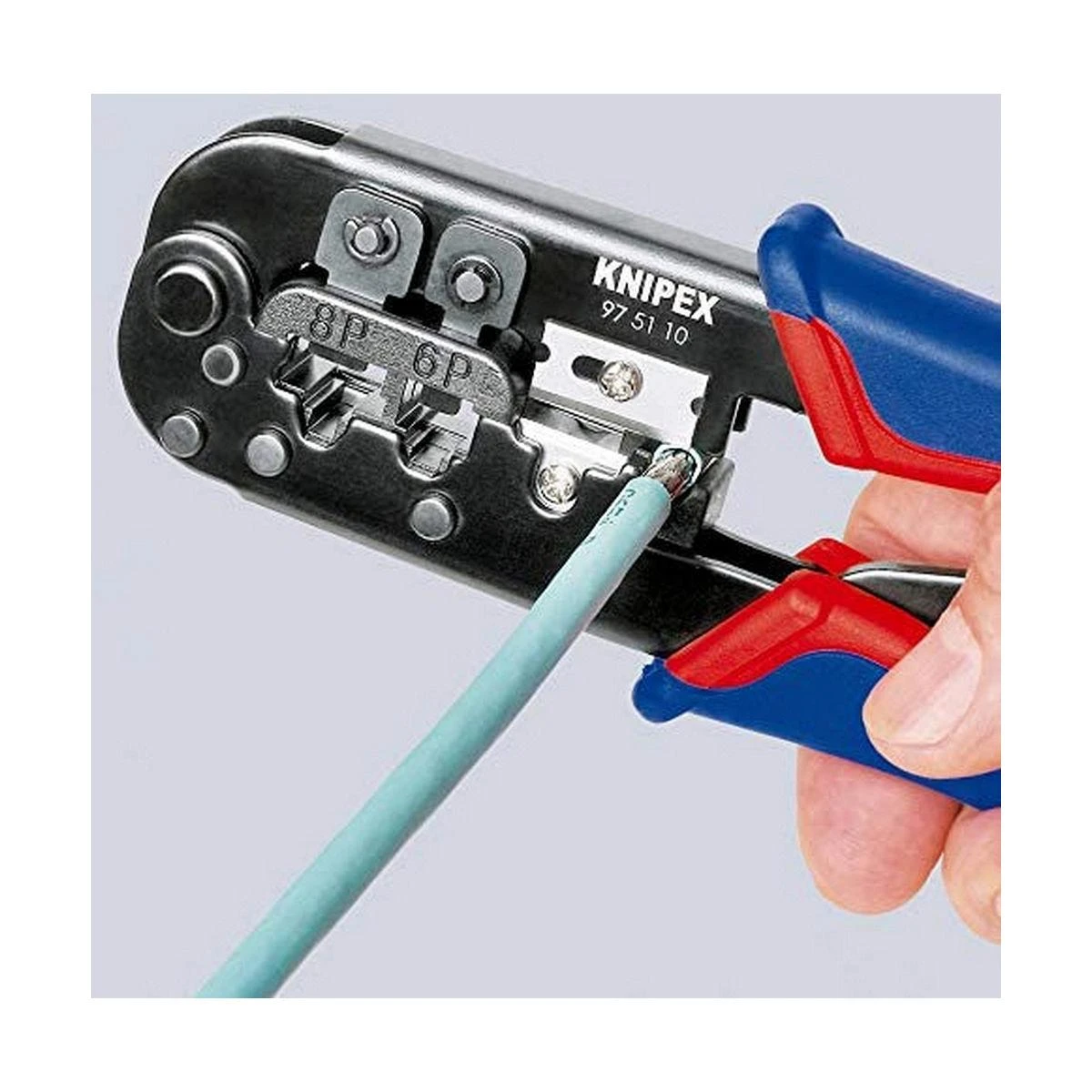 Profesionalios RJ45 jungčių užspaudimo replės 97 51 10 KNIPEX