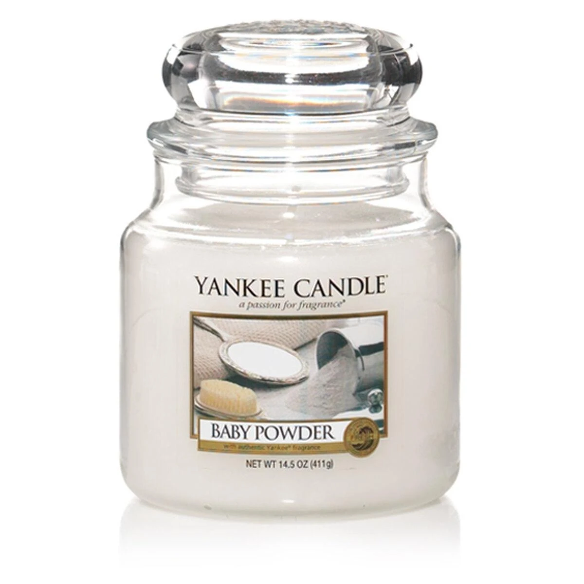 Yankee Candle Baby Powder kvapioji žvakė unisex, 411 g