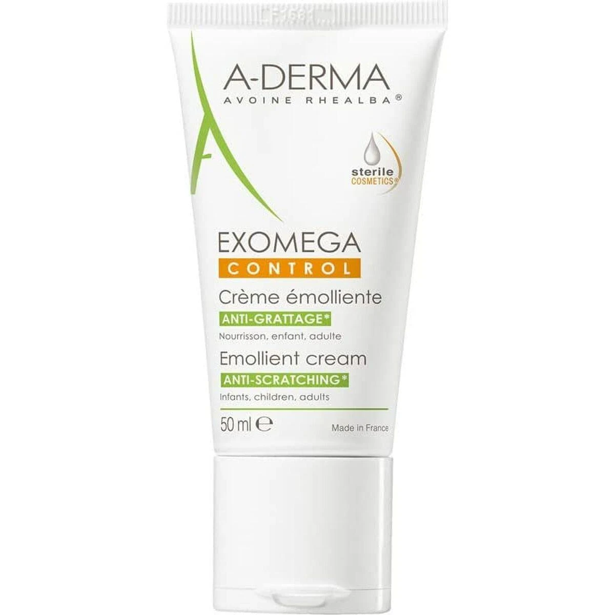 A-Derma Exomega Control Anti-Scratch Emollient Kreminis, 50 ml