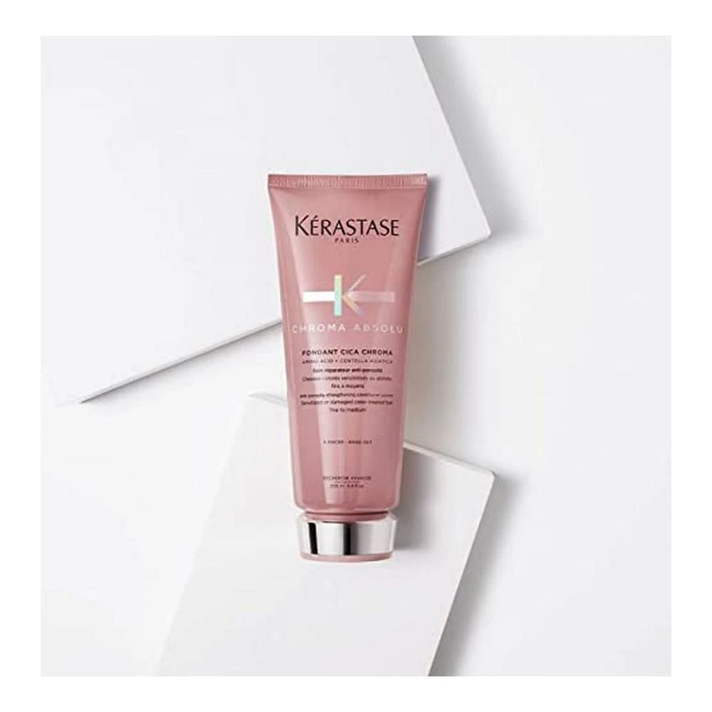 Kérastase Chroma Absolu Fondant Cica Chroma stiprinantis ir nuo porėtumo apsaugantis kondicionierius dažytiems plaukamss, 200 ml