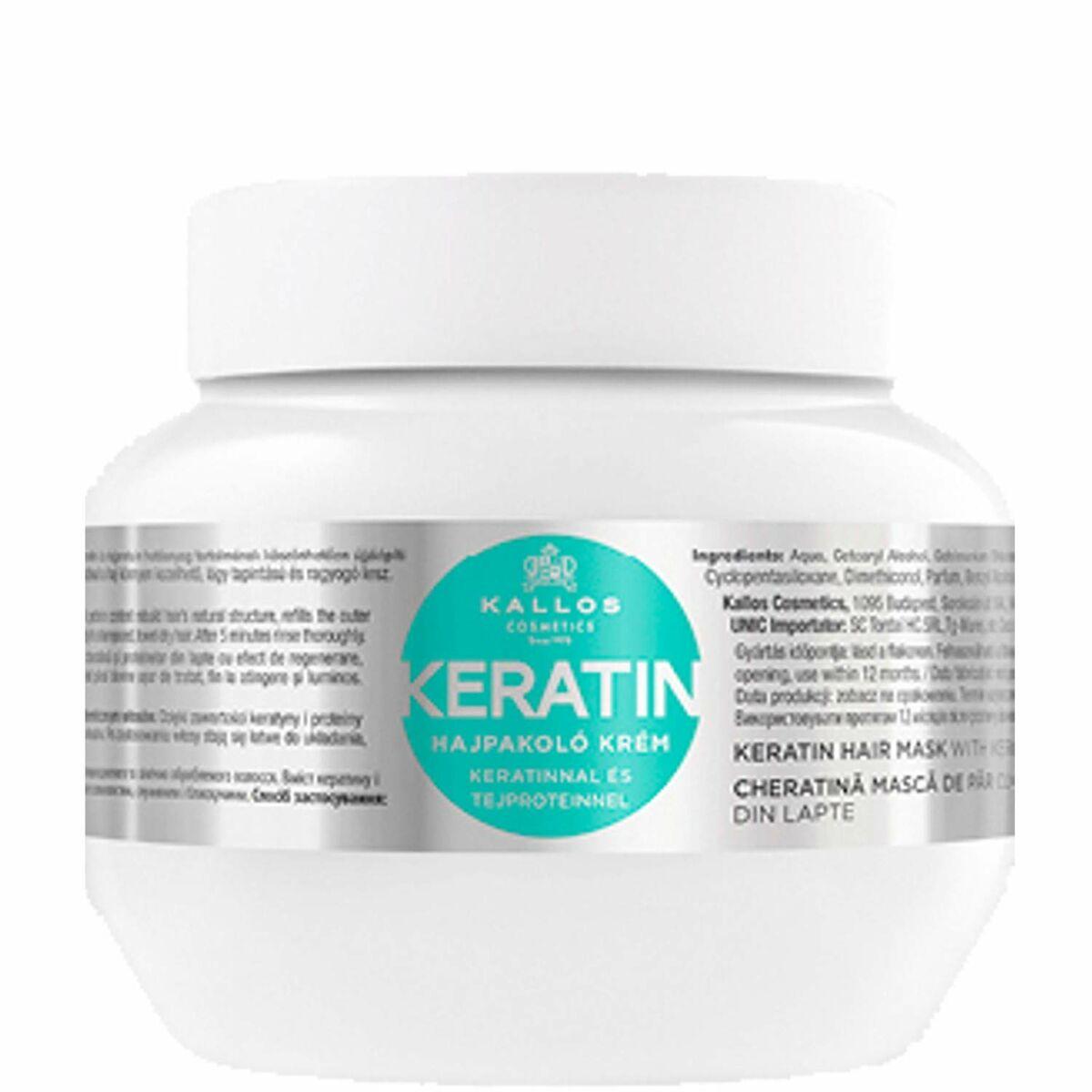Kallos Cosmetics Keratin Hair Mask moterims, 275 ml