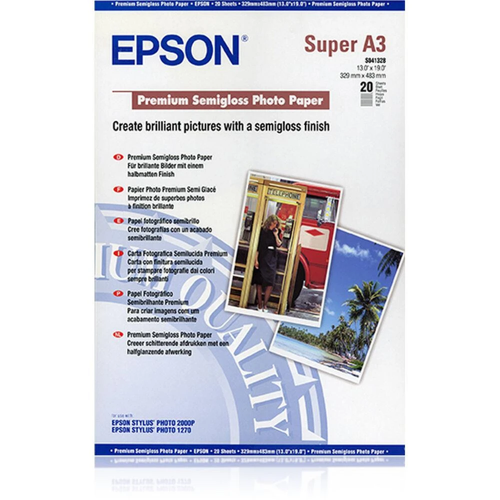 Epson Semigloss fotopopierius DIN A3+, 250g/m2, 20 lapų