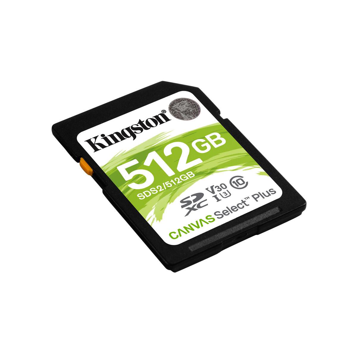 Atminties kortelė KINGSTON 512GB SDXC Canvas Select Plus 100R C10 UHS-I U3 V30