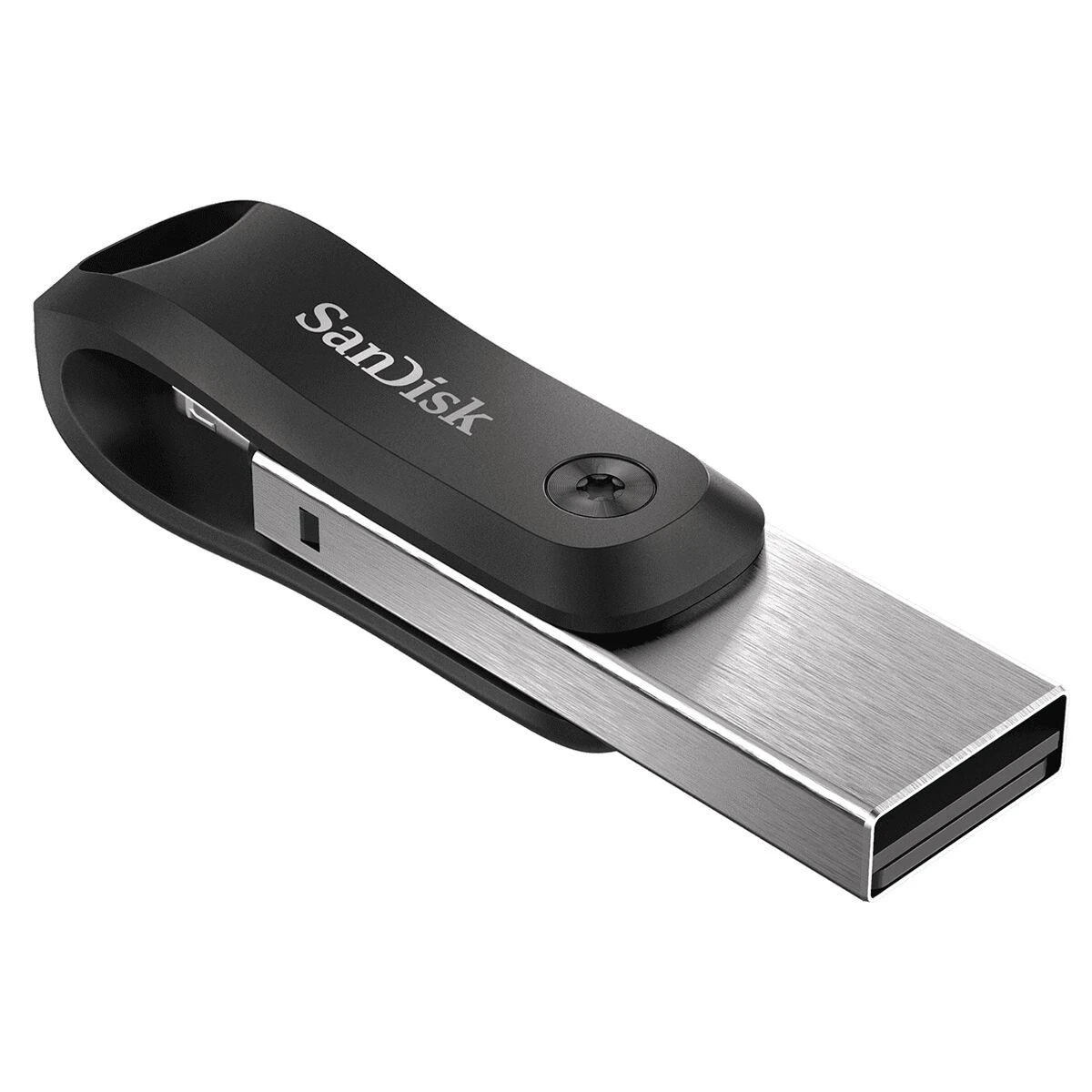 „SanDisk iXpand Flash Drive Go“ 64 GB – USB3.0 + „Lightning“ – skirti „iPhone“ ir „iPad“, EAN: 619659169381