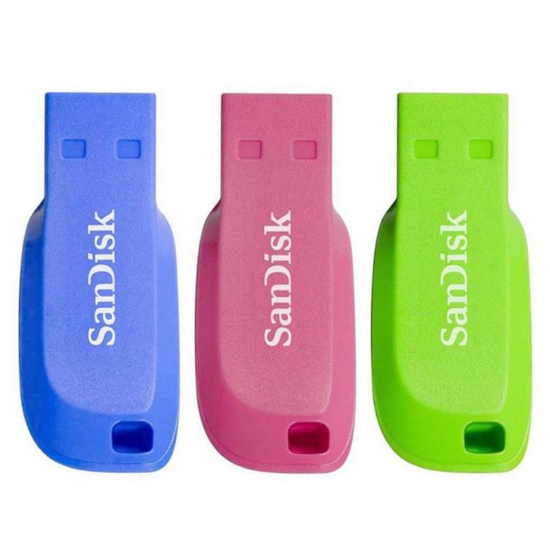 SANDISK CRUZER BLADE USB atmintinės, 3 vnt. pakuotėje, 32 GB