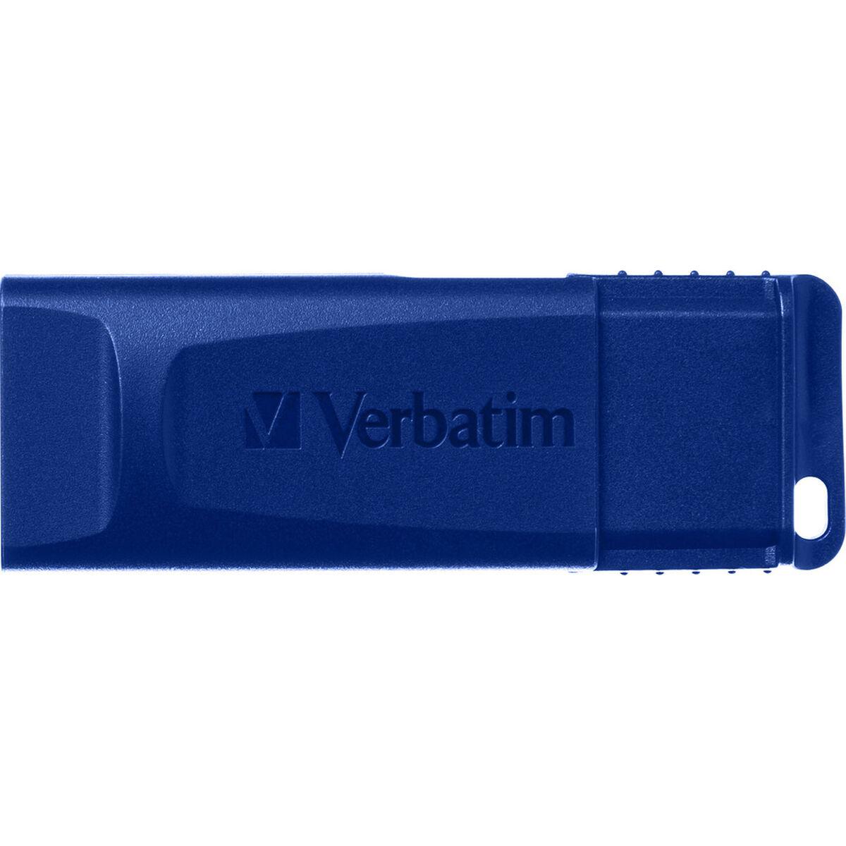 Verbatim USB atmintinė, USB 2.0, 16GB, Slider, žalia, mėlyna, raudona, 49326, USB A, su ištraukiama jungtimi. 3 vnt