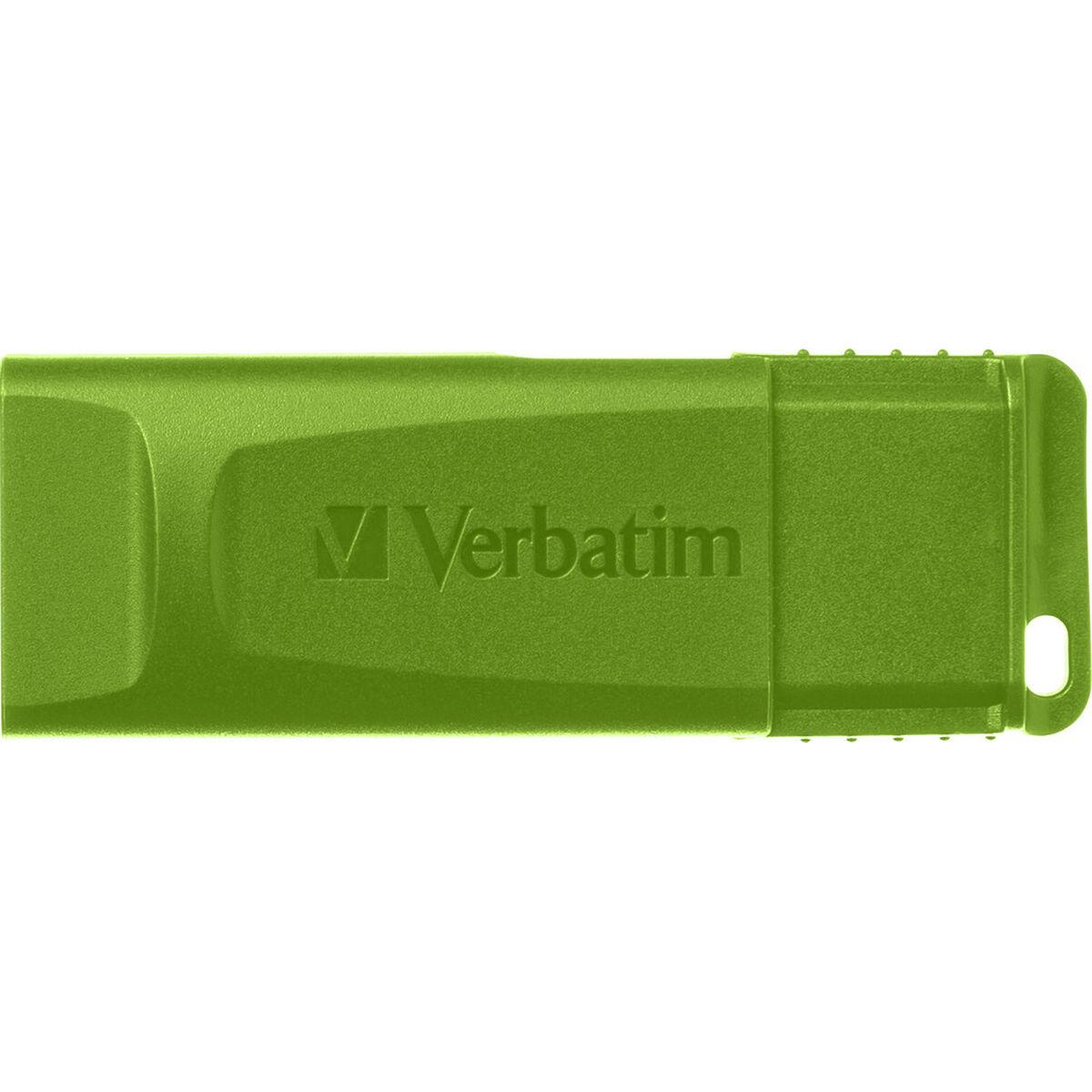 Verbatim USB atmintinė, USB 2.0, 16GB, Slider, žalia, mėlyna, raudona, 49326, USB A, su ištraukiama jungtimi. 3 vnt