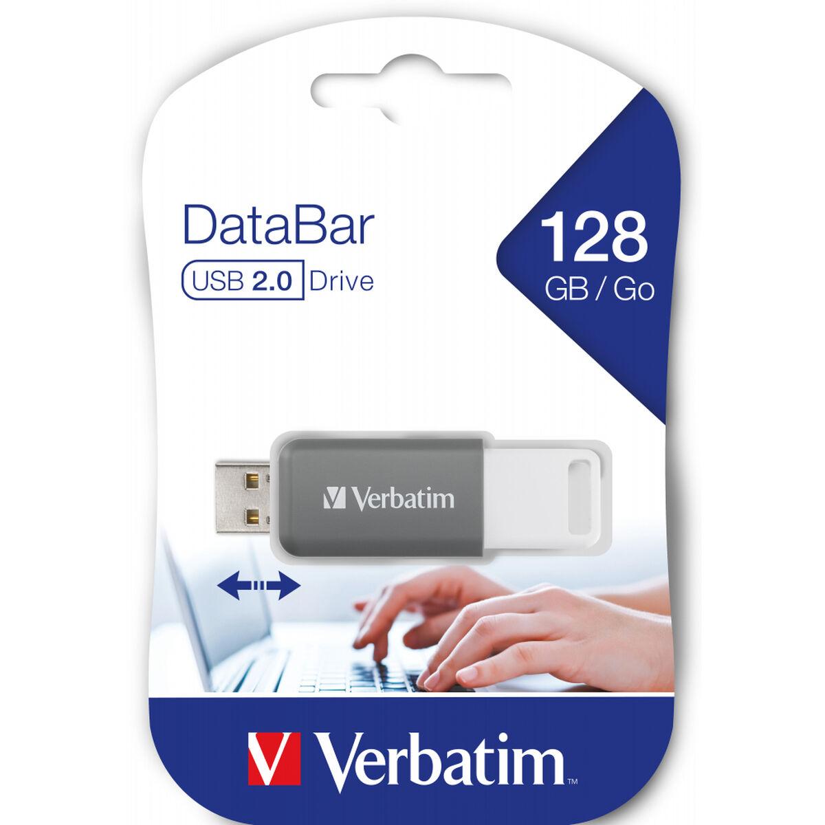 Verbatim DataBar USB 2.0 128GB pilka