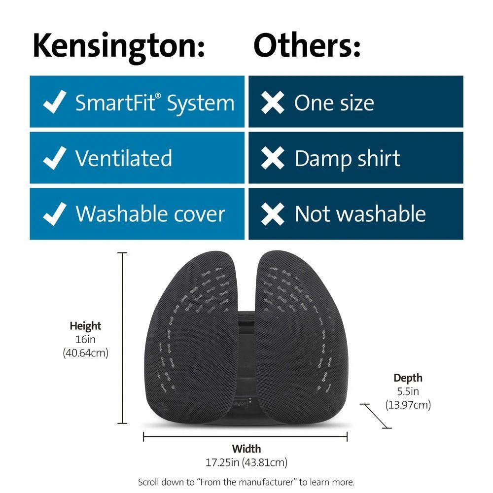 Nugaros atrama KENSINGTON SmartFit Conform