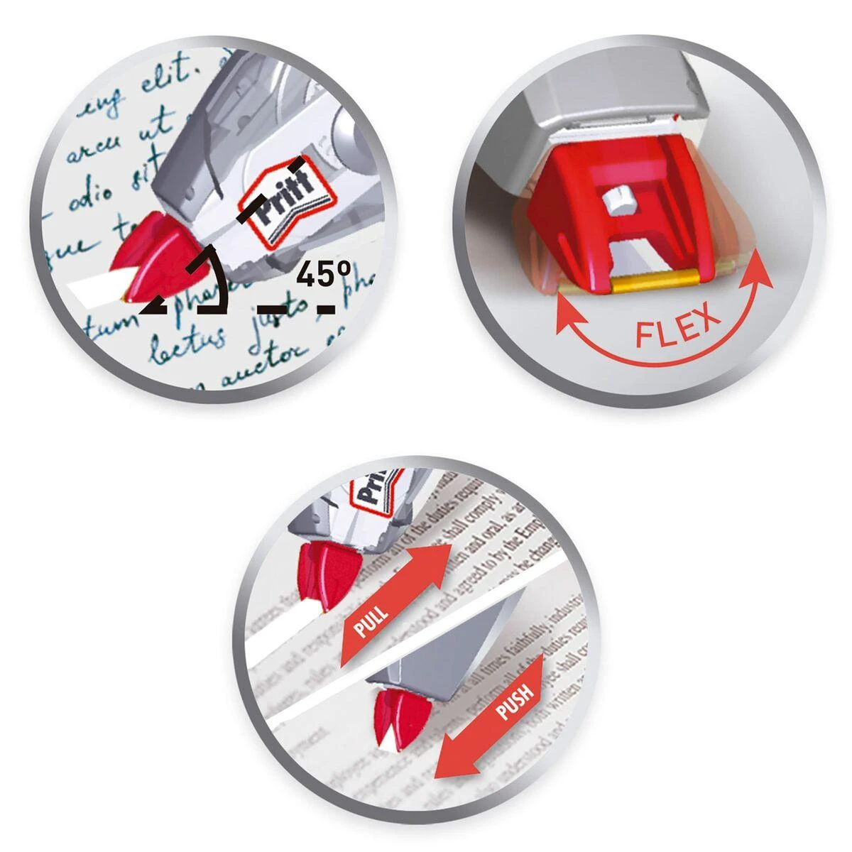 Pritt Flex Roller naudojimo instrukcija