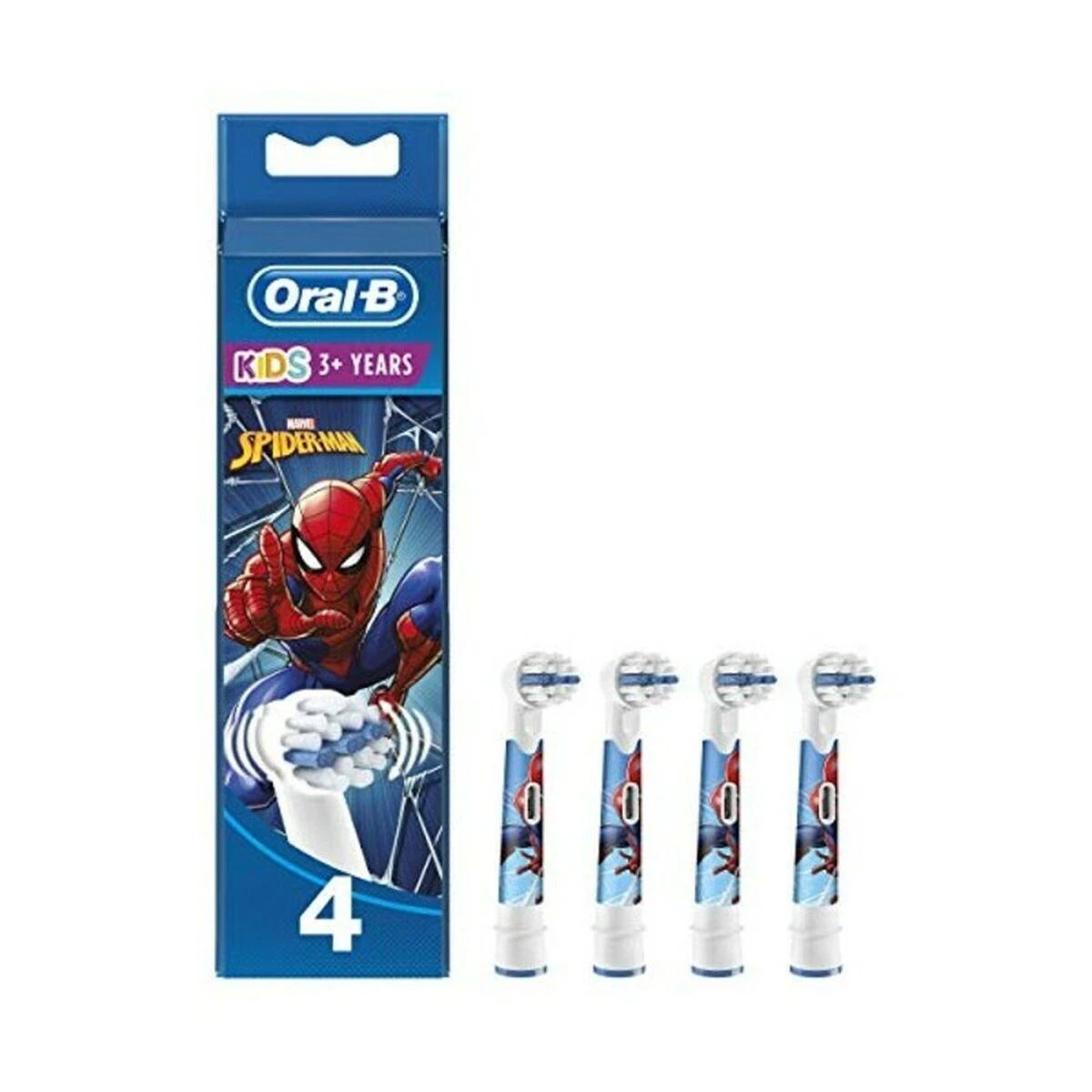 Oral-B Spider-Man dantų šepetėlio galvutės, 4 vnt.