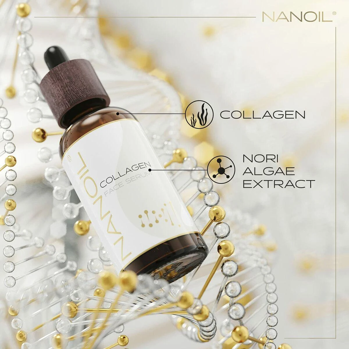 Nanoil Nanolash veido serumas su kolagenu 50ml
