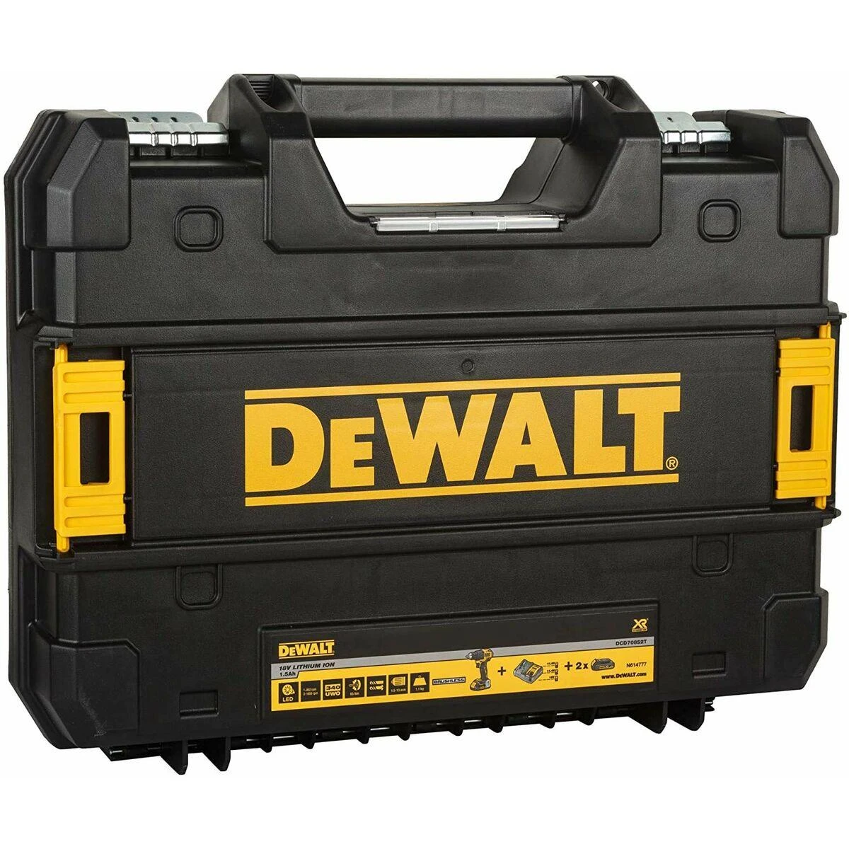 Dewalt Akumuliatorinis suktuvas - gręžtuvas DCD708S2T-QW 18 V; 2X1,5AH
