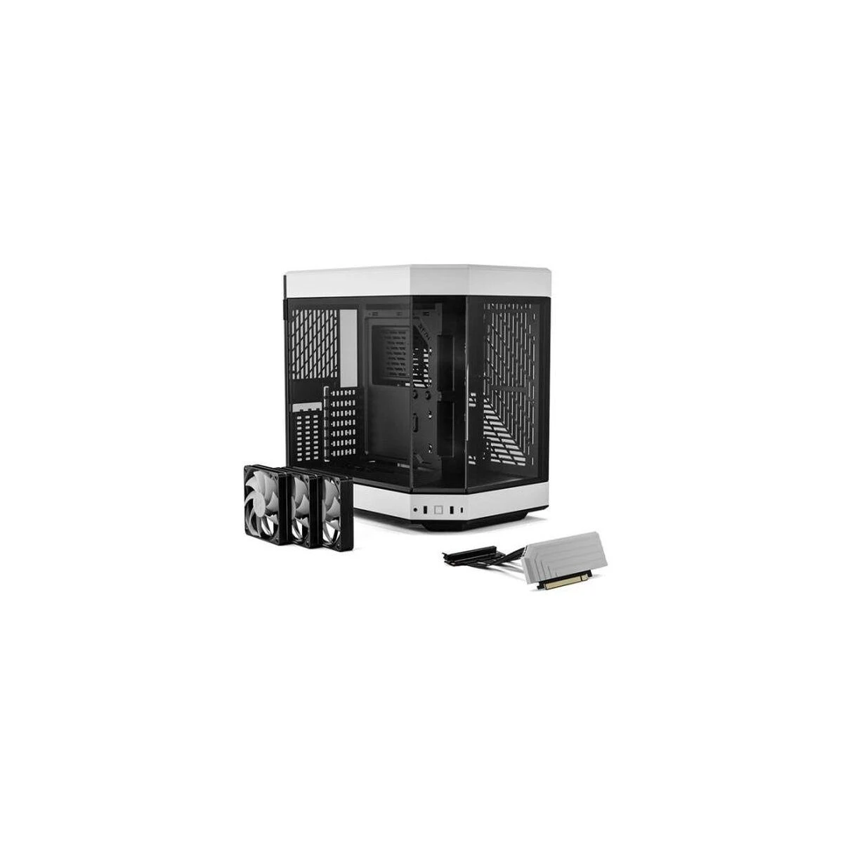Hyte Y60 Midi Tower, Tempered Glass – juodos spalvos/baltos spalvos