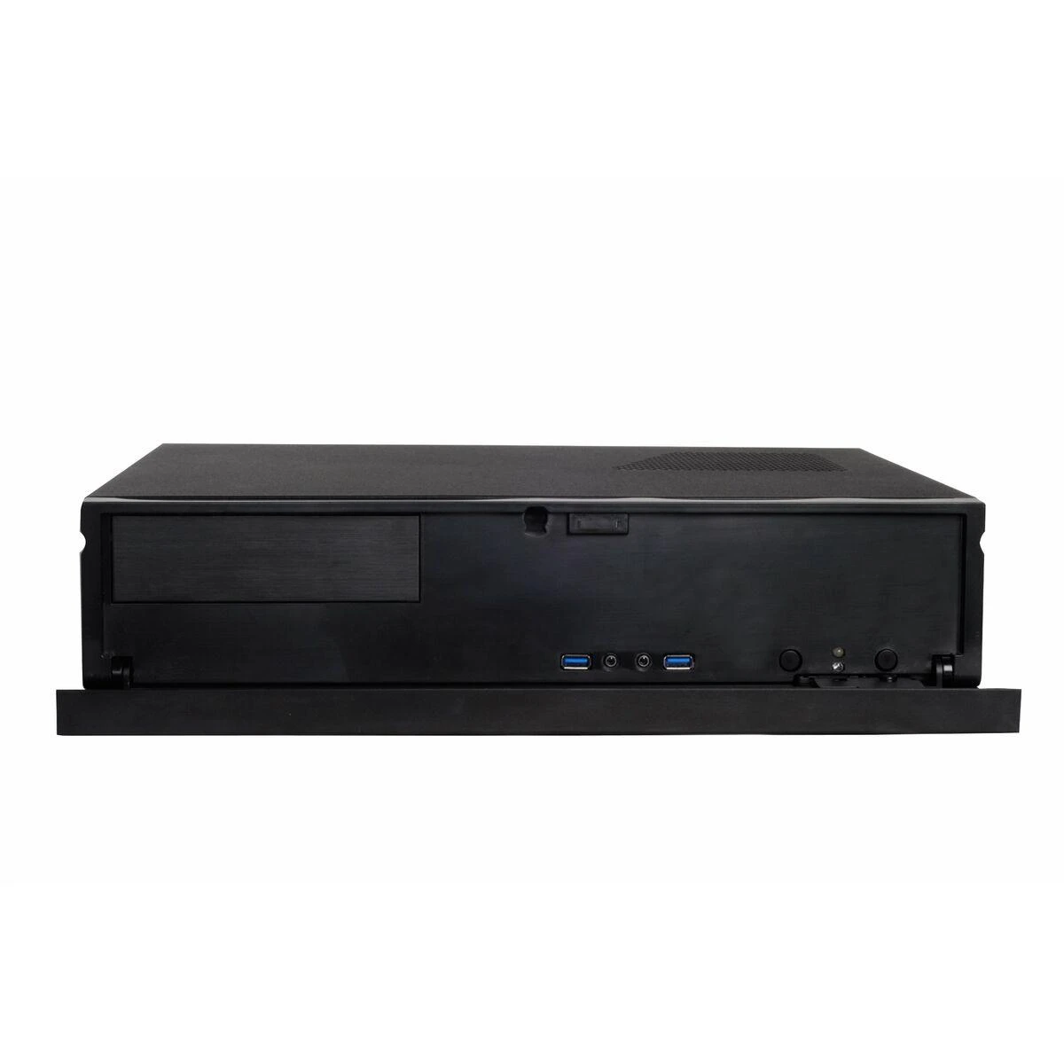 SilverStone Milo 04 Kompiuterio važiuoklė USB 3.0 x 2, Mic x1, Spk x1, Juodas, Micro ATX, Maitinimo šaltinis Komplekte Ne