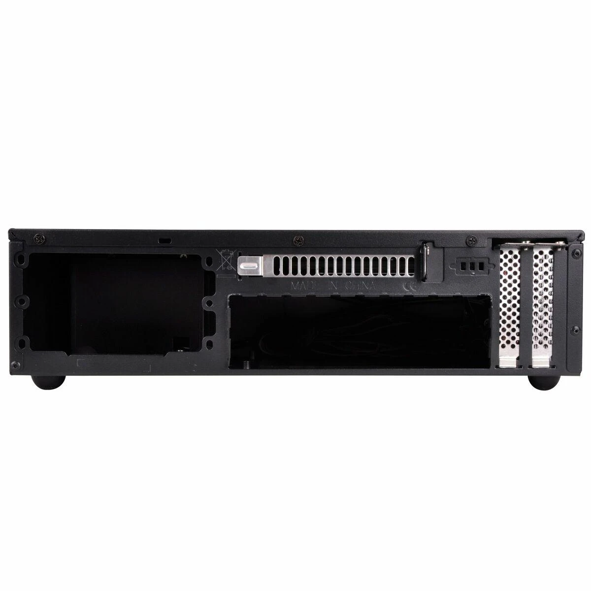 PC korpusas Silverstone Silent SST-ML09B Milo Slim HTPC Mini-ITX, juodas