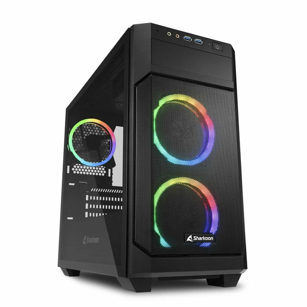 Mini Sharkoon V1000 RGB Juodas