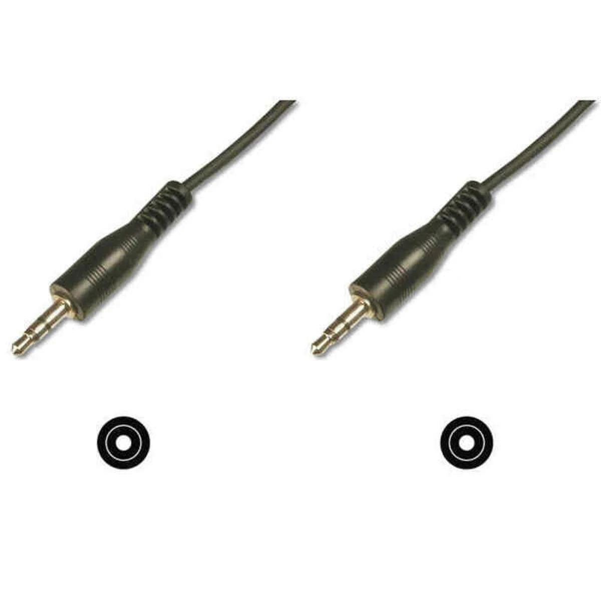 Digitus ASSMANN Audio pajungimo laidas, stereo 3.5mm, 2.50m, CCS, 2x0.10/10, M/M juodas, AK-510100-025-S