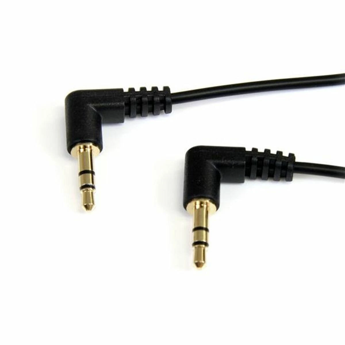 Audio laidas 3.5mm su kampinėmis jungtimis