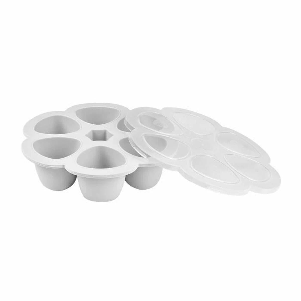 BEABA SILIKONINIS KŪDIKIO MAISTO KONTEINERIS MULTIPORTIONS, (6x90 ML), LIGHT MIST