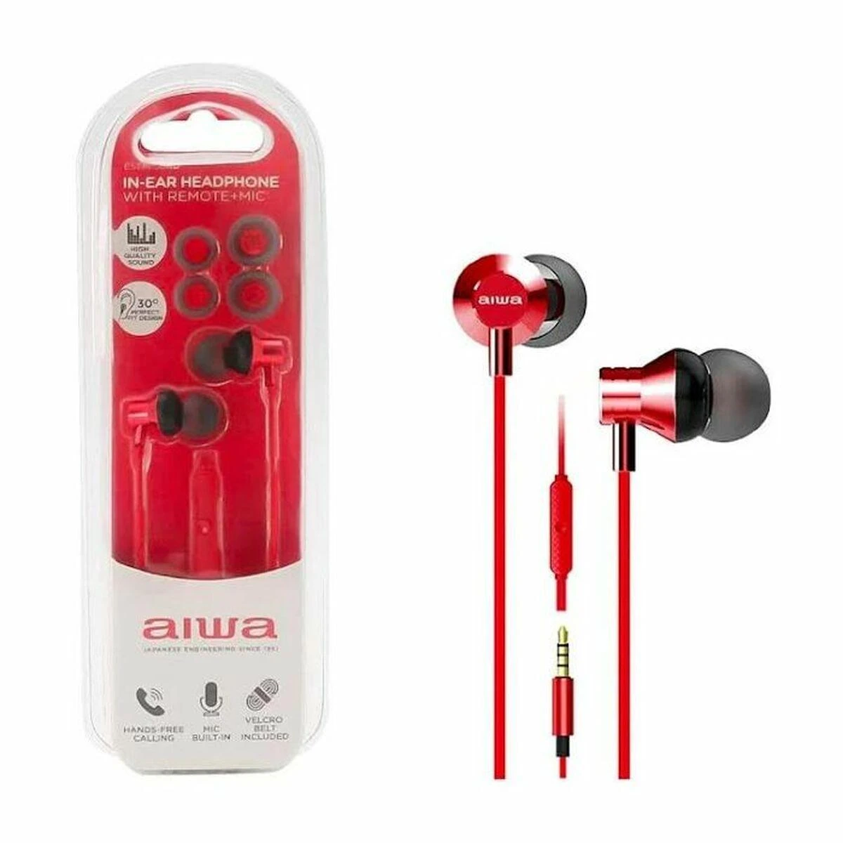 Ausinės Aiwa ESTM-50RD raudona