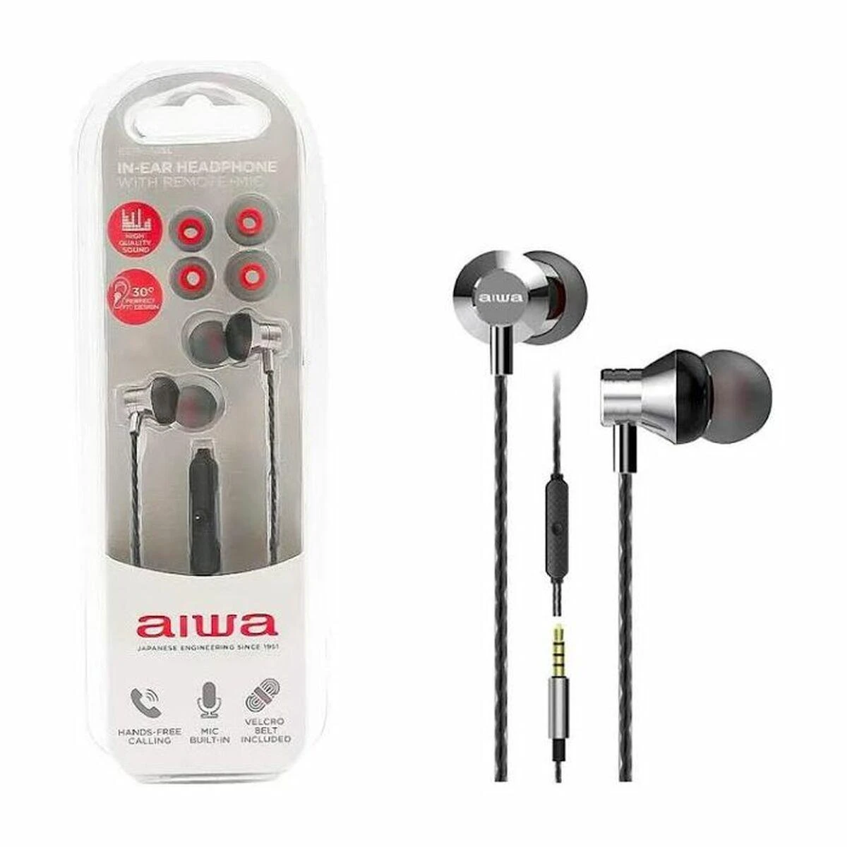 Ausinės 3.5mm ESTM-50SL Aiwa SIDABRO