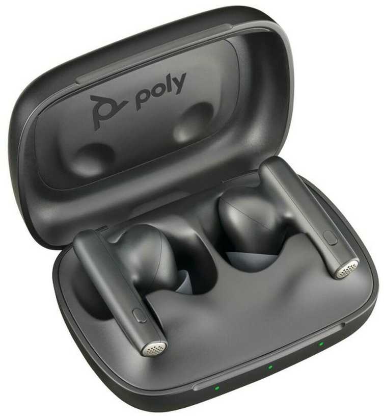 Ausinės Poly Voyager Free 60 Ausinių rinkinys Bezprzewodowy Douszny Biuro/centrum telefoniczne Bluetooth Juodas