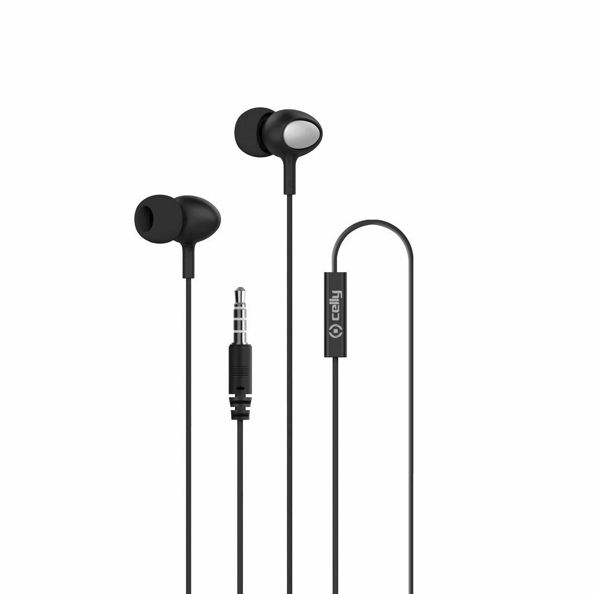 Ausinės CELLY EARPHONES 3.5 MM Juodas