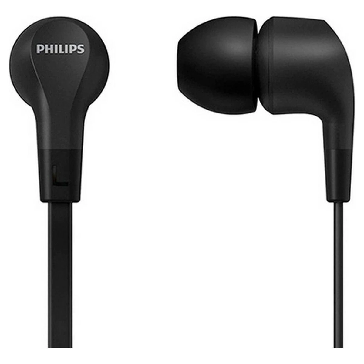 Į ausį įdedamos laidinės ausinės Philips, TAE1105BK/00, Juodos