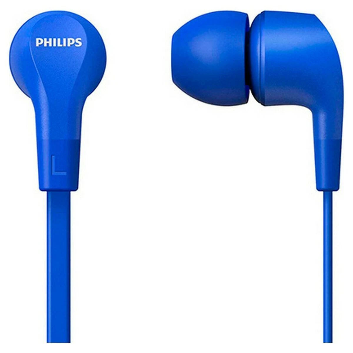 Į ausį įdedamos laidinės ausinės Philips TAE1105, Mėlynos