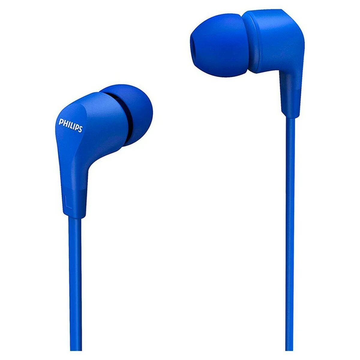 Į ausį įdedamos laidinės ausinės Philips TAE1105, Mėlynos