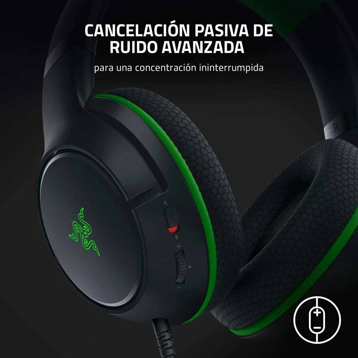 Belaidės žaidimų ausinės Razer Kaira Pro, skirtos Xbox Series X ir mobiliems Xbox žaidimams, Juodos spalvos