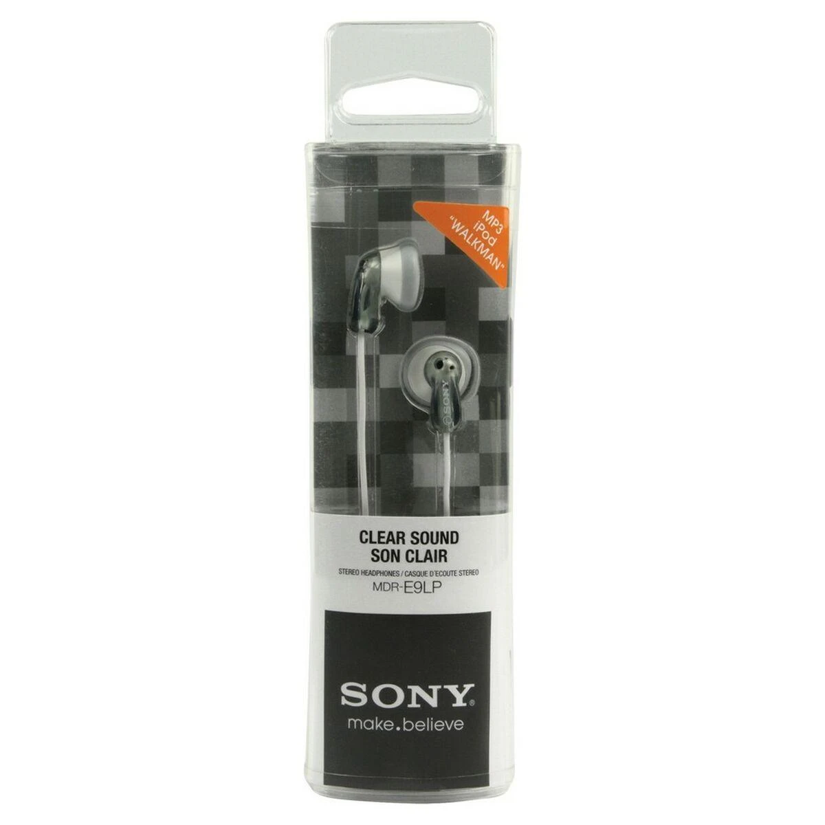 Ausinės Sony | MDR-E9LP | į ausis įkišamos, Pilkos spalvos