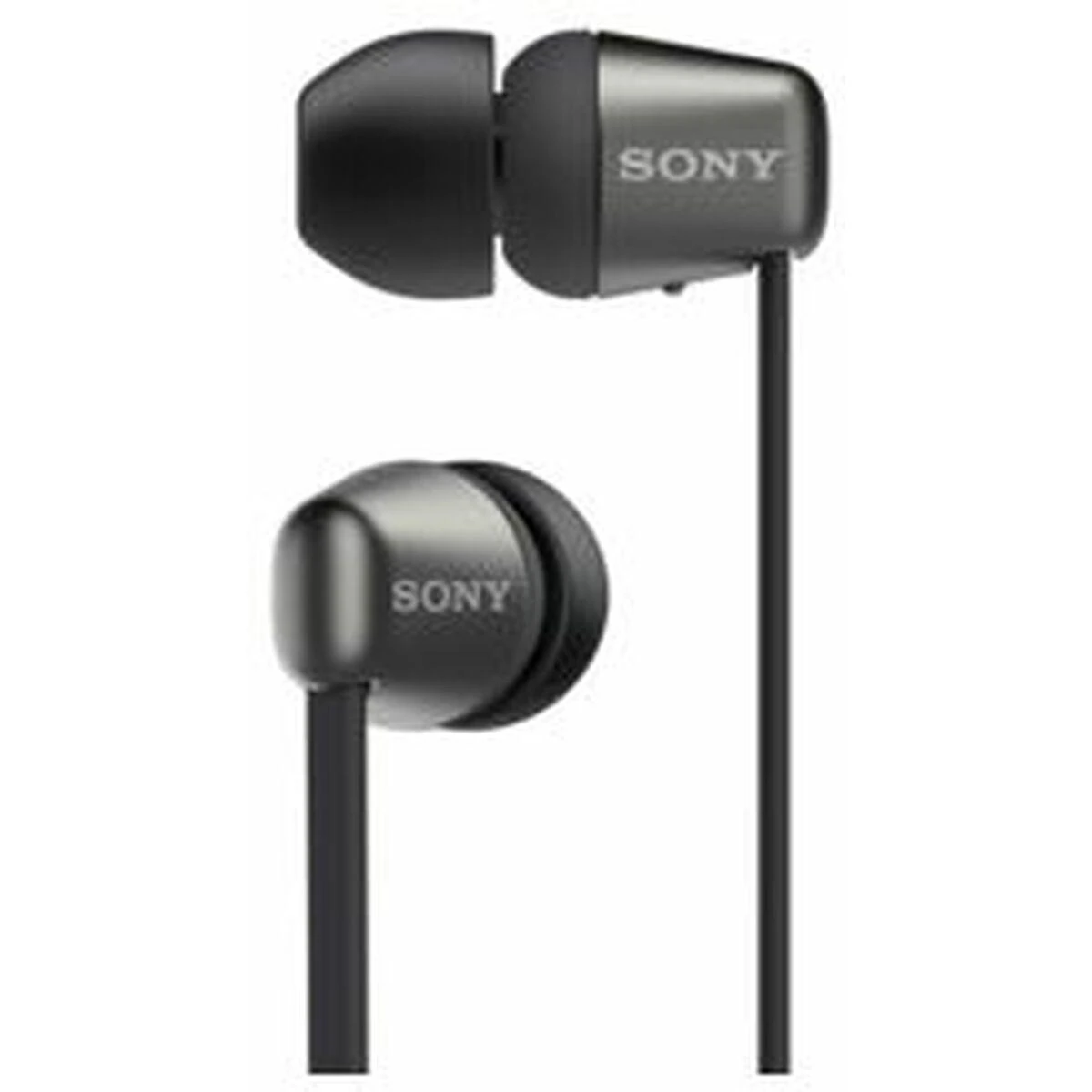 Belaidės į ausį įdedamos ausinės Sony WI-C310B su mikrofonu, Juodos