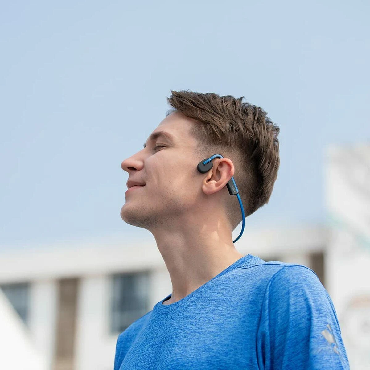 Belaidės ausinės Shokz Open Move, Mėlynos