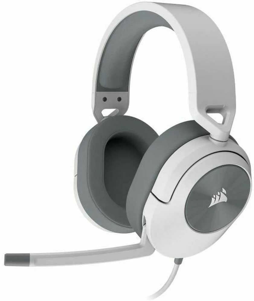 Corsair HS55  Stereo Ausinės Žaidimams mikrofonu, Baltos, su laidu, Noice canceling