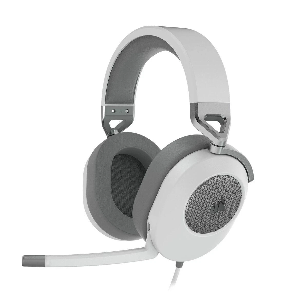 Corsair HS65 erdvinio garso ausinės, Su laidu, Baltos