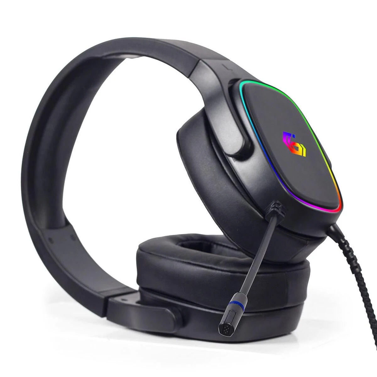 GEMBIRD GHS-SANPO-S300 USB 7.1 Surround Ausinės žaidimai su RGB apšvietimu