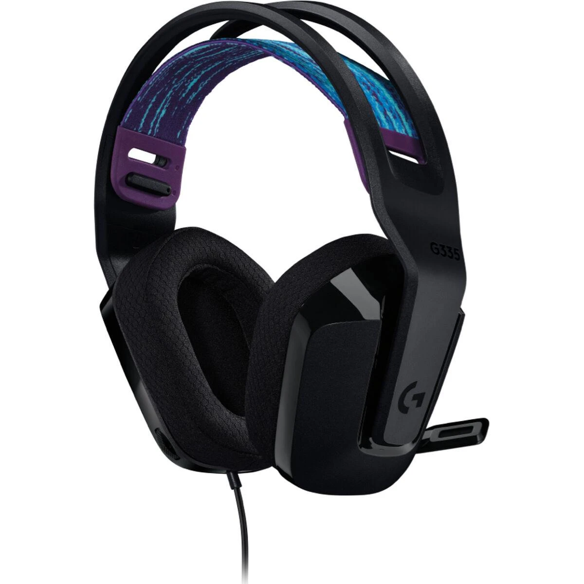 Laidinės žaidimų ausinės Logitech G335, juodos spalvos